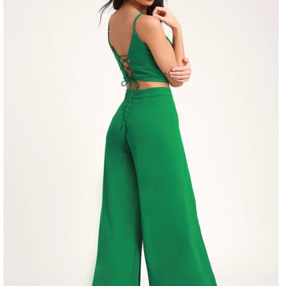 Lulu's Out Tonight - Green Jumpsuit - Picture 2 of 3